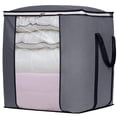 thumbnail image 1 of SLEEPING LAMB Bolsas de Almacenamiento de Mantas Extra Grandes de 120 L Contenedores de Almacenamiento de Ropa Transpirables para edredón King Ropa de Cama Sábana de Almohada, Asas Reforzadas, Gris, 1 of 5