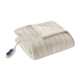 thumbnail image 3 of Beautyrest Oversized Faux Fur Electric Heated Throw, 50x70", Ivory, 3 of 10
