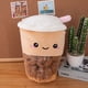 thumbnail image 3 of Bearachild Tea-almohada de felpa para abrazar, cojín, taza de peluche suave, muñeca de juguete, cierre de cremallera para regalo de Kits de decoración para fiestas  té con leche 30*40 cm/0.41 kg, 3 of 6