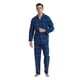 thumbnail image 1 of Apparonia Conjunto de Pijamas para Hombre, Pijamas de Algodón con Cuello con Muescas para Hombre, Ropa de Dormir de Manga Larga para Hombre con Bolsillos y Parte Delantera, Fly Fresco Verde Azulado XL, 1 of 7