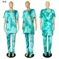 thumbnail image 3 of 2 Piece Outfit For Women Long Sleeve Tunic Top Gradient Workout Sets, 3 of 4