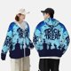 thumbnail image 4 of Balery Halloween Trick Or Treat Sudadera ligera de manga larga con capucha y protección solar UPF 50+ para hombre y mujer, ideal para pesca y running-Large, 4 of 7