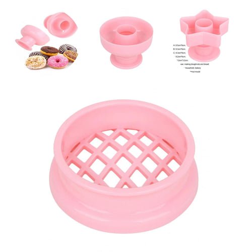 Donut Mold Baking Tool Heart Star Circle Flower Shape Fudge Bread Bakery Mould for Bakery Kitchen