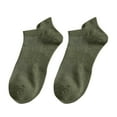 thumbnail image 4 of Hontri Socks in Sale, Men's Thin Breathable Sweat-Absorbent Low-Top Summer Shallow Sweat-Absorbent Cotton Socks 10 Pairs of Socks Army Green, 4 of 4