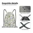 thumbnail image 6 of Kdxio Wisteria Flower Print Drawstring Backpack Bag,Waterproof Draw String Back Sack, Gym Drawstring Bags Swim Bag For Unisex, 6 of 9