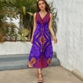 thumbnail image 3 of Aladdin's Magic Lamp Dress Fashion Boho Beach Long Dresses Female Party Printed Maxi Dress, 3 of 9