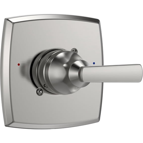 Replacement for D Faucet 14 Series Single-Function Shower Valve Trim Kit, Spot Resist Brushed Nickel Shower Trim Kit Shower Handle T14064-SRBN(Without Cartridge))