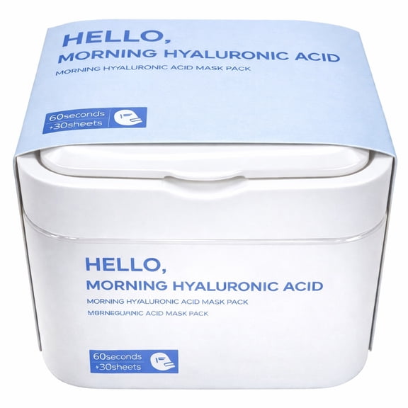 Grace Day, Hyaluronic acid 60 seconds face mask, 30 sheets count