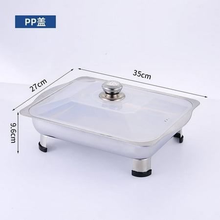 

Stainless Steel Buffet Tray Foods Holder Tray Kitchen Buffet Dinner Serving Pan