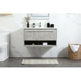 thumbnail image 7 of Elegant Decor Roman 36" MDF Single Bathroom Vanity with Backsplash in Gray, 7 of 7