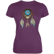 Grateful Dead Women's Juniors Dreamcatcher SYF Purple Short Sleeve T Shirt