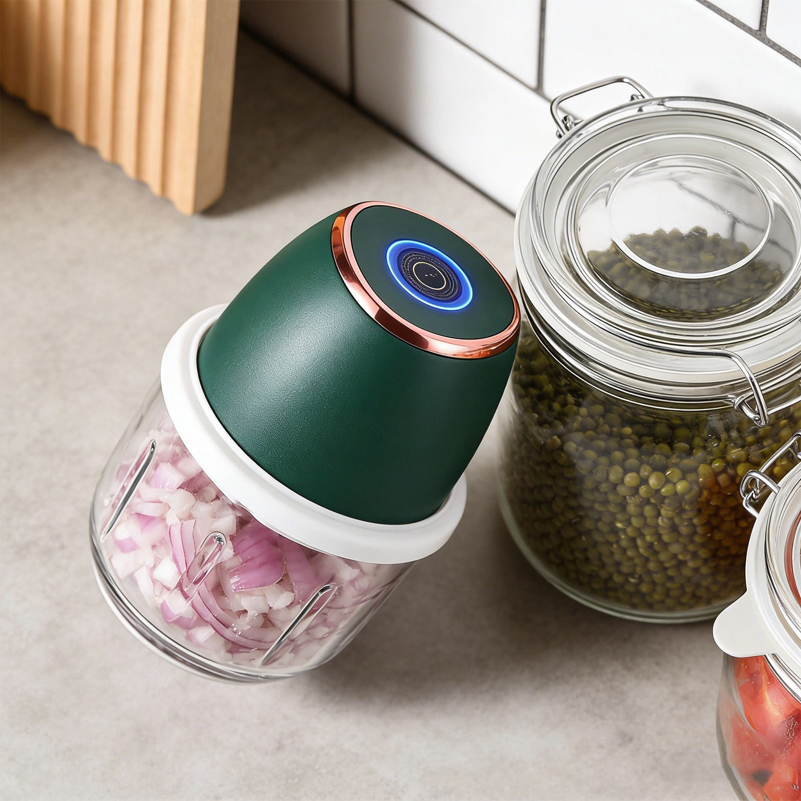2026 New Garlic Chopper, Vegetable Chopper Processor,Portable Rechargeable Cordless Chopper for Onion, Meat & 350ml – User-Friendly, Compact, and Multi-Functional,mini blender,electric garlic chopper