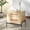 Oak/Black, variant on Safvaieh Couture Chandri Scandinavian Wood and Metal Nightstand, Oak/Black