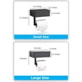 thumbnail image 2 of Porte-papier Toilette Noir Mat, Distributeur de Lingettes Jetables - Support Mural en Acier Inoxydable - Grand, 2 of 5