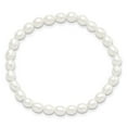 thumbnail image 2 of Fashion Bracelet Childrens Girl's Pearl 4 to 5 mm in Children's 4-5 White Rice Freshwater Cultured Stretch, 2 of 3