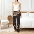 thumbnail image 4 of Fotbe Starry Night Black Sheep Pantalones de Pijama para Mujer, Pantalones de Dormir, Pantalones Pj con Cordón y Bolsillos-XX-Large, 4 of 6