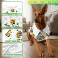 thumbnail image 5 of Raccoon Sunflower Hawaiian Shirt, Cute Raccoon Floral Pattern Button Down Shirt for Adults or Dogs, Cuban Collar, Short Sleeve Polyester Summer Beach Shirt, 5 of 8