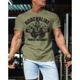 thumbnail image 3 of Gymish Adrenaline Workout T-Shirt for Men – Motivational Gym Tee, Funny Lifting Fitness Shirt, Military Green, Small, 3 of 6