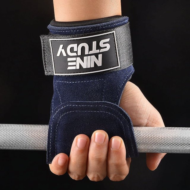 Guantes de fitness con cinturón de refuerzo para dominadas, para practicar dominadas, con agarre en la espalda, para hombres y mujeres, con muñequera horizontal