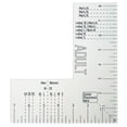 thumbnail image 2 of YAOMOBB Acrylic T-Shirt Ruler Heat Press Acrylic T shirt Ruler Adult Size Precise Scale Clothes Measuring Tool Left Chest Logo Placement, 2 of 5