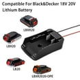 thumbnail image 3 of Adaptador Convertidor de Batería para Negro y Decker 18V 20V Batería Li-ion LB20 DIY Power Adaptador de Ruedas Power Conector con Cables 14AWG, 3 of 7