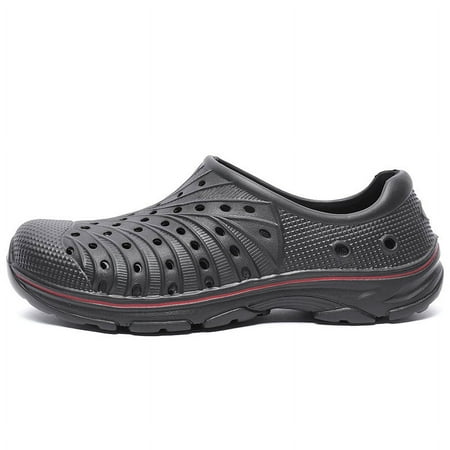

Mens Garden Clogs Shoes Outdoor Breathable Slip on Soft Rubber Sandals Beach EVA Water Shoes