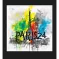 thumbnail image 5 of Colorful Eiffel Tower Adult Black Long Sleeve Hoodie-XXL, 5 of 6