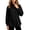 Black-shirts, variant on Aezemi Women Half Zip Shirts Loose Fit Collared Drawstring Elastic Waist Fashion Sports Outdoor Blouses Winter Fall Baggy Workout Exercise Dressy Work Pullover Tops L