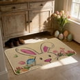 thumbnail image 4 of Easter Peeps Welcome Door Mat 24x16 Inch Happy Easter Bunny Doormat Indoor Outdoor Entrance Floor Mats Non-Slip Washable Easter Decor Rugs, 4 of 6