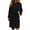Black(Trending), variant on Wrap Coat for Women Classic Fit Winter Wool Blend Coat Notched Collar Trench Coat with Belt,L,Gray