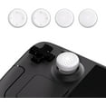 thumbnail image 2 of PlayVital Thumb Grip Caps for Steam Deck, Silicone Thumbsticks Grips Joystick Caps for Steam Deck - Raised Dots & Studded Design White, 2 of 8