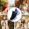thumbnail image 7 of AOV Womens Running Shoes Slip on Tennis Athletic Walking Shoes Lightweight Comfortable Gym Workout Jogging Sport Sneakers BlackPurple US 7.5, 7 of 7