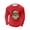 Red, variant on Christmas Shirts for Men Long Sleeve Casual Crewneck Santa Claus Graphic Waffle Shirt Holiday Party Shirts