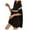 Black, variant on Fengqque Nursing Maternity Maternity Postpartum Comfort Dress Pajamas Summer Maternity Clothing Loose A-line Skirt Round Necked Pregnant Skirt