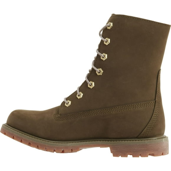 Timberland Women's Teddy Fleece Fold Down WP Boot Olive 9
