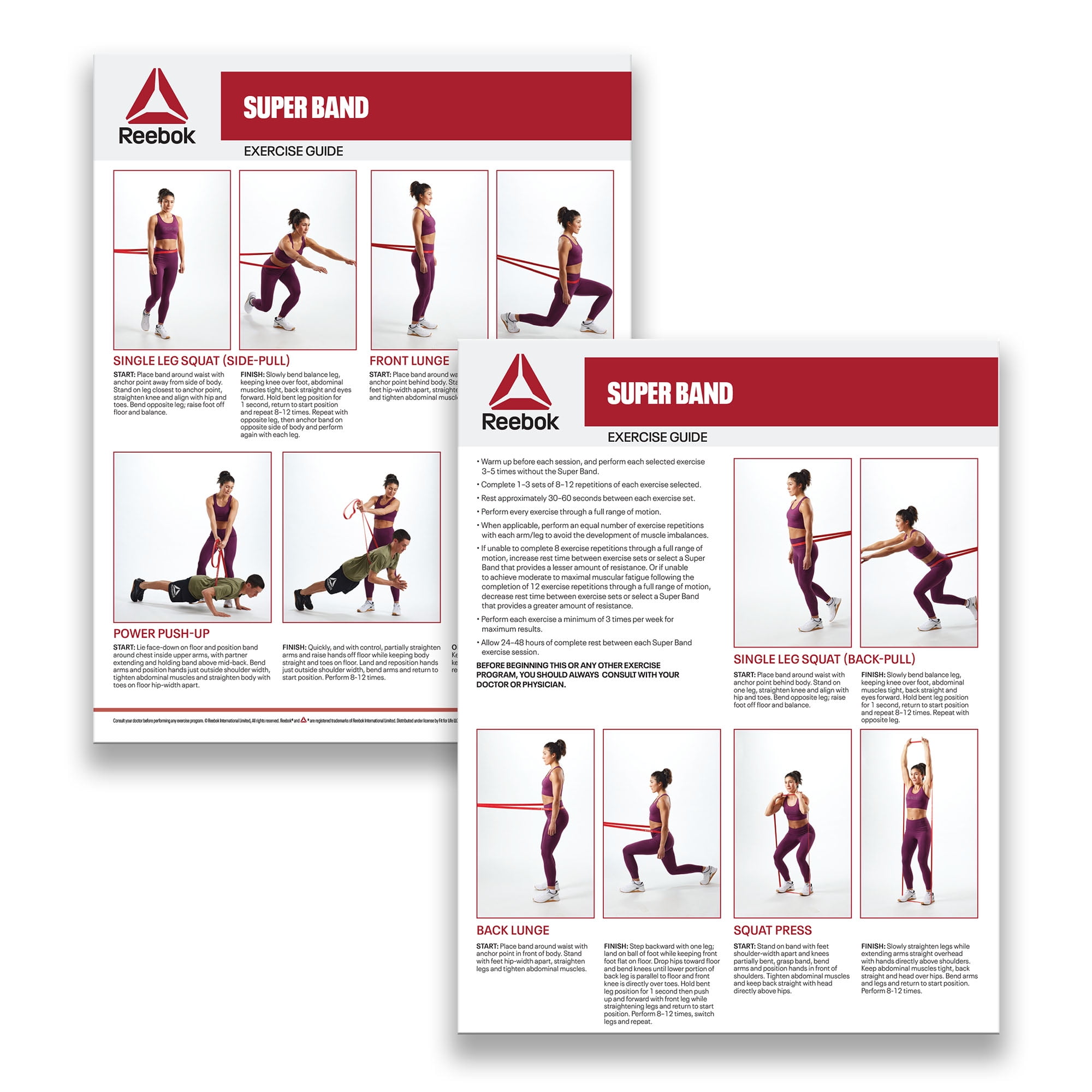(2 pack) Reebok Delta Super Band Heavy - Ultra Heavy
