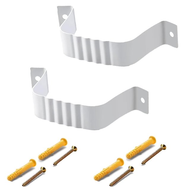 VYH Adaptador de bajante para canalón Correa para bajante 3x4 Correa líder 3x4 2 piezas (Blanco)