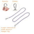 thumbnail image 2 of Unique Bargains Purse Chain Strap, 47' Purse Strap Shoulder Bag Replacement Strap(Purple/Silver), 2 of 6