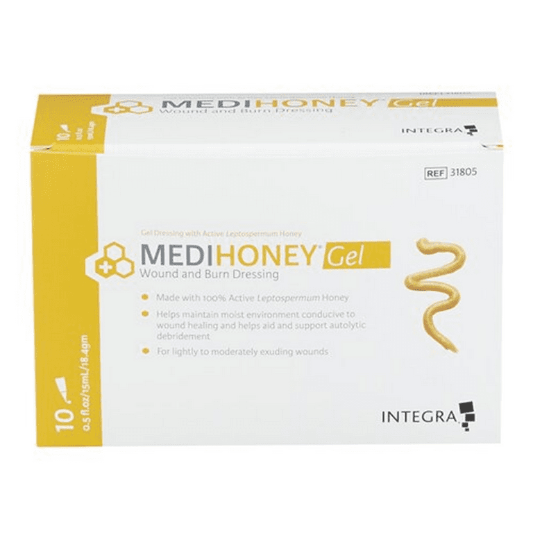 MEDIHONEY Wound and Burn Dressing Gel 0.5 ounce Tube Leptospermum Honey