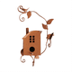 thumbnail image 1 of Casa para Pájaros de Metal con Poste, Comedero para Pájaros, Poste para Casa para Pájaros, Soporte para Exteriores, Patios, Parques, 1 of 5
