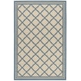 thumbnail image 2 of SAFAVIEH Beach House Nima Trellis Indoor/Outdoor Area Rug Cream/Blue, 3' x 5', 2 of 7