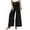 Black, variant on HVOBTTY Women's Wide Leg Pants, Fall Pants for Women, Women's Casual Solid Color Wide Leg Athletic Tie Waist Loose Pants Black, S