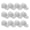 White, variant on Black Youth Baseball Cap by Make Market â€“ Customizable Hat for Kids - Classic Athletic Style - One Size Fits Most - 12 Pack