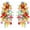 Colours Crystal, variant on Bohemian Flower Drop Dangle Earrings Flower Earrings for Women Exaggerated Big Flowers Earrings Fabric Floral Dangle Earrings for Women