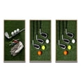 thumbnail image 2 of Designart "Excellent Golf Set Swing III" Sports Framed Wall Art Set Of 3 - Green Golf Frame Canvas Set For Living Room Decor, 2 of 6
