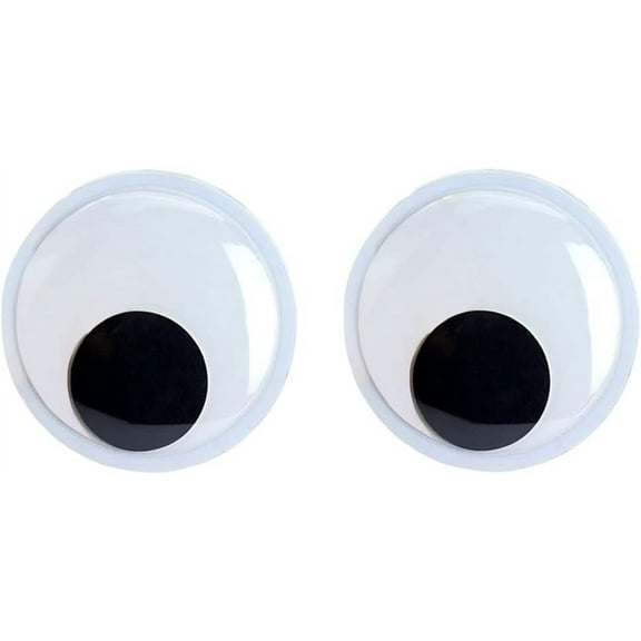 3.15 inches Giant Googly Wiggle Eyes, Plastic Wiggle Eyes with Self Adhesive DIY Craft Making Supply Googly Eyes, Pack of 2