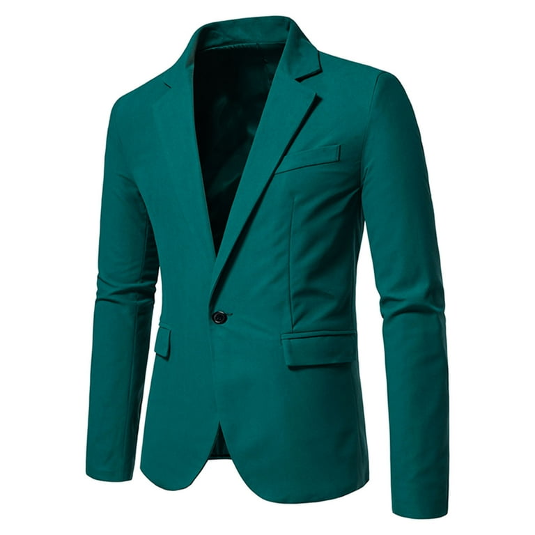 Herrnalise Men Casual Slim Fit Solid One Button Blazer Turn Herrnalise Men Casual Slim Fit Solid One Button Blazer Turn