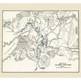 thumbnail image 3 of McClurg 21x20 Black Modern Framed Museum Art Print Titled - El Carney-Santiago Battle Map 3 of 3 1907, 3 of 5