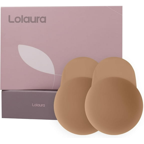 Nipple Covers with Lift for Women, Reusable Silicone Breast Pasties, Push Up Invisible Petals, for Strapless Backless