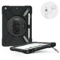 thumbnail image 3 of iPad 10.2 Case, iPad 7th Generation Case, Dteck Heavy Duty Rugged Shockproof 3 Layer Full Body Protection Case with Kickstand / Pencil Holder / Pencil Cap, For iPad 10.2" A2200/A2198/A2232, Black, 3 of 4